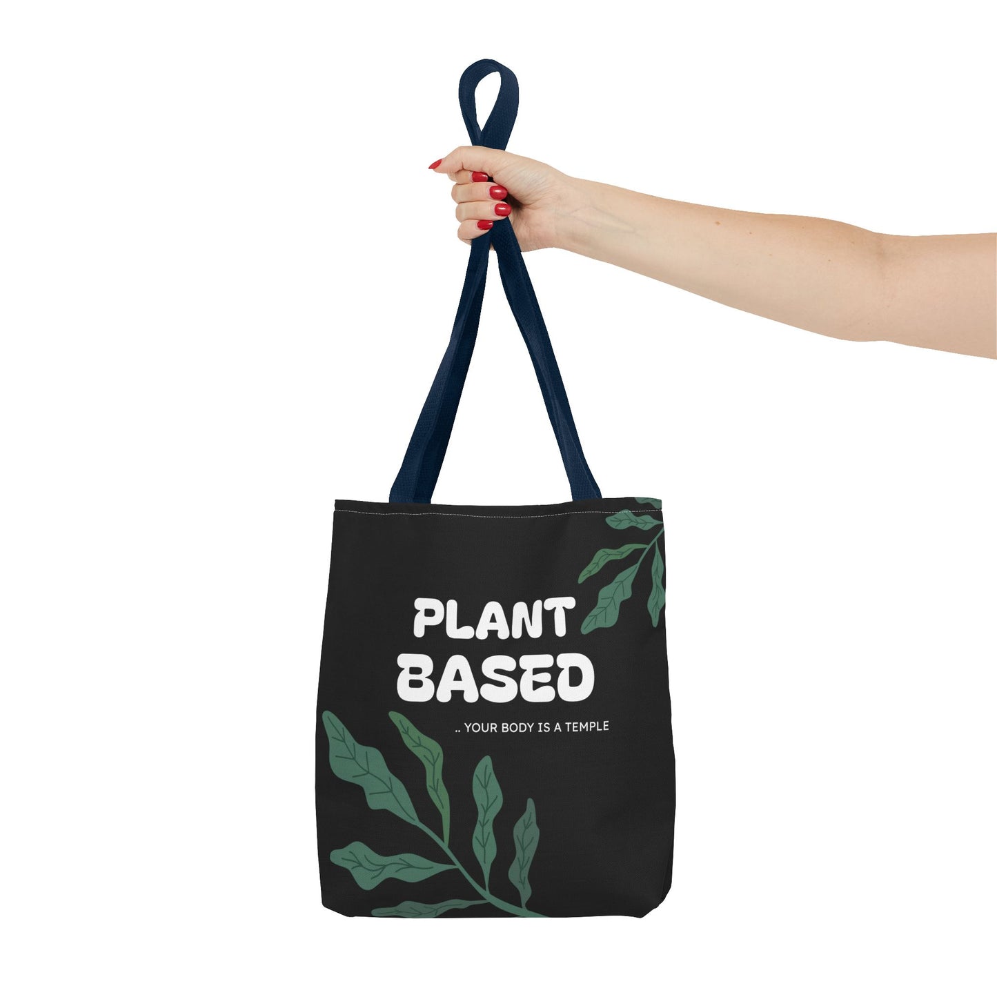 "Plant Based: Your Body Is a Temple" Eco-Friendly Tote Bag