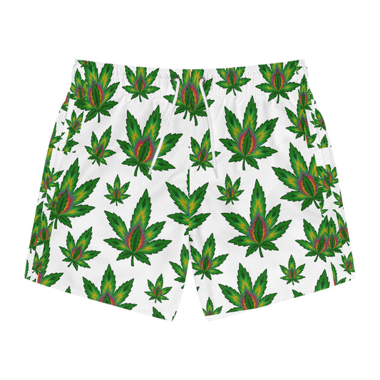 Cannabis Leaf Swim Trunks