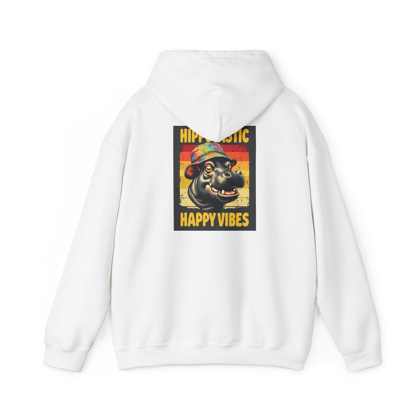 Hipster Hippo Happy Vibes Hoodie