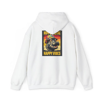 Hipster Hippo Happy Vibes Hoodie