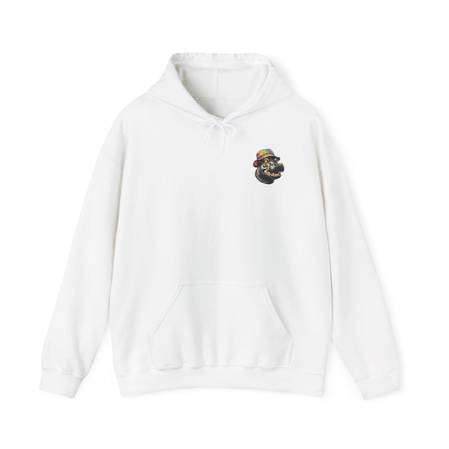 Hipster Hippo Happy Vibes Hoodie
