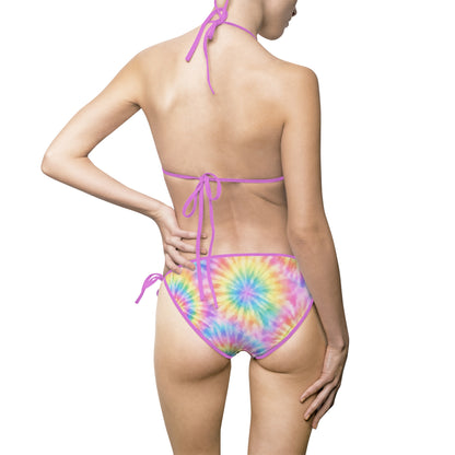 Tie-Dye Triangle Bikini Set