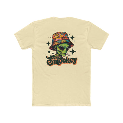Vibrant Unisex Cotton Crew Tee with Alien Artwork