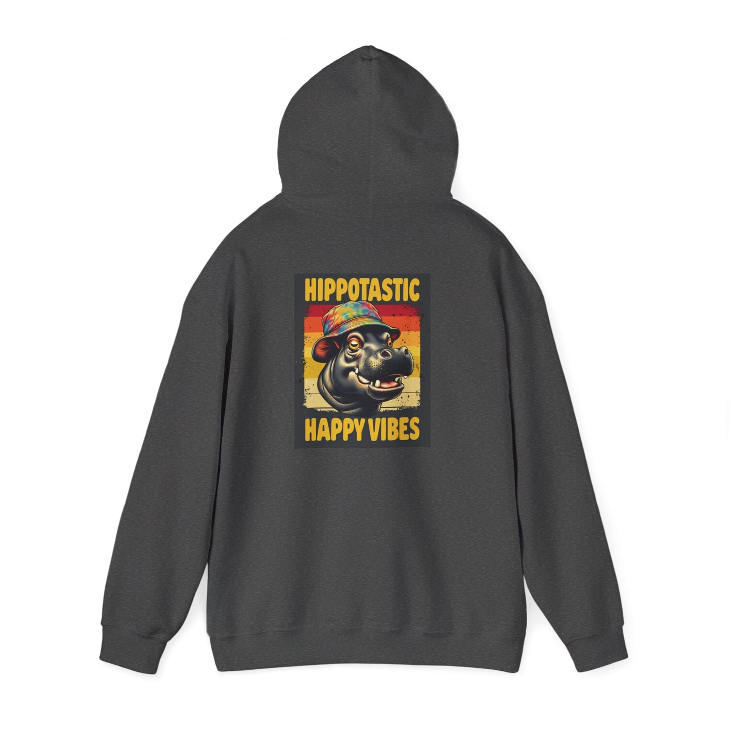 Hipster Hippo Happy Vibes Hoodie