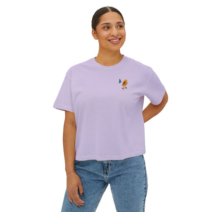 Flowers & Butterflies Women's Crop T-Shirt