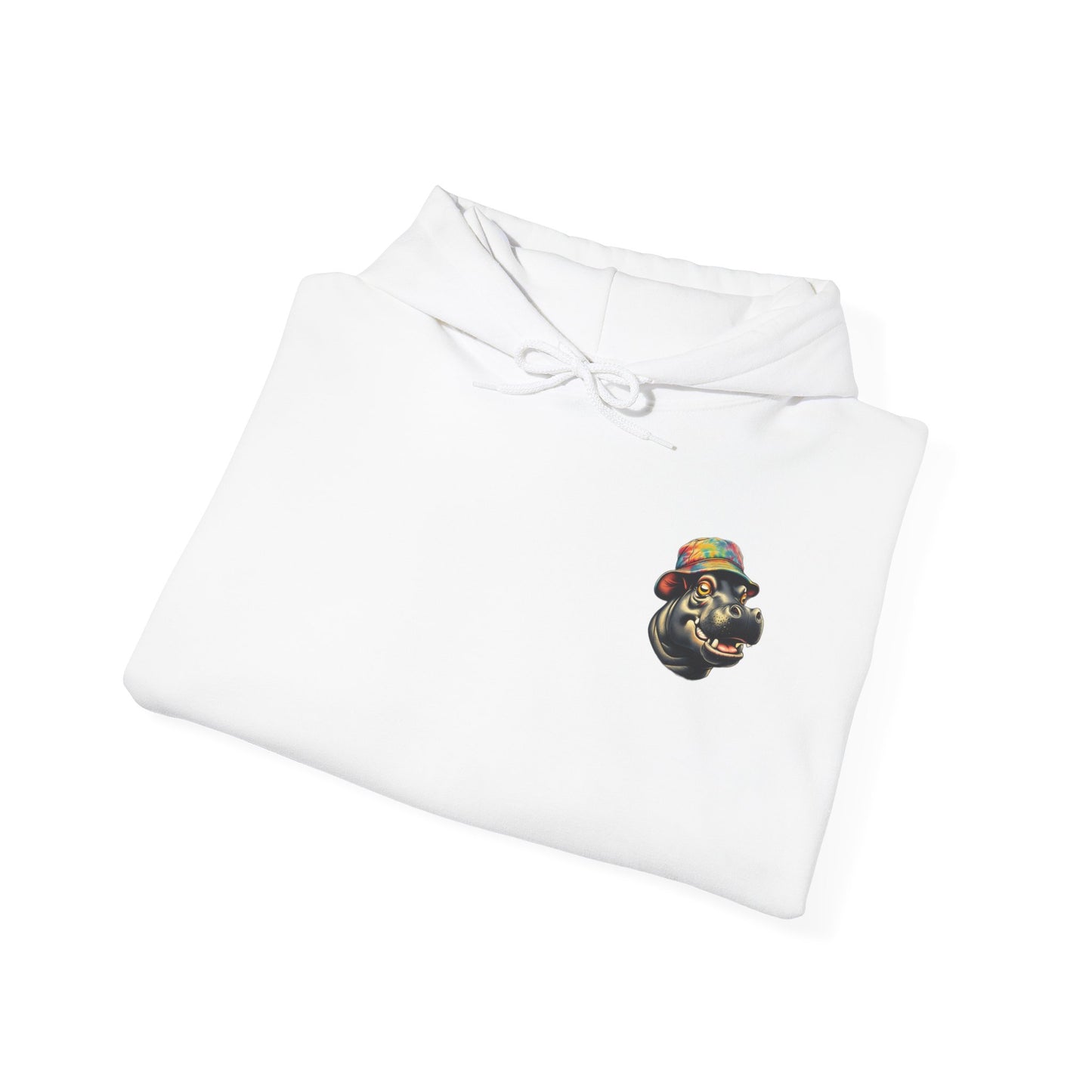 Hipster Hippo Happy Vibes Hoodie