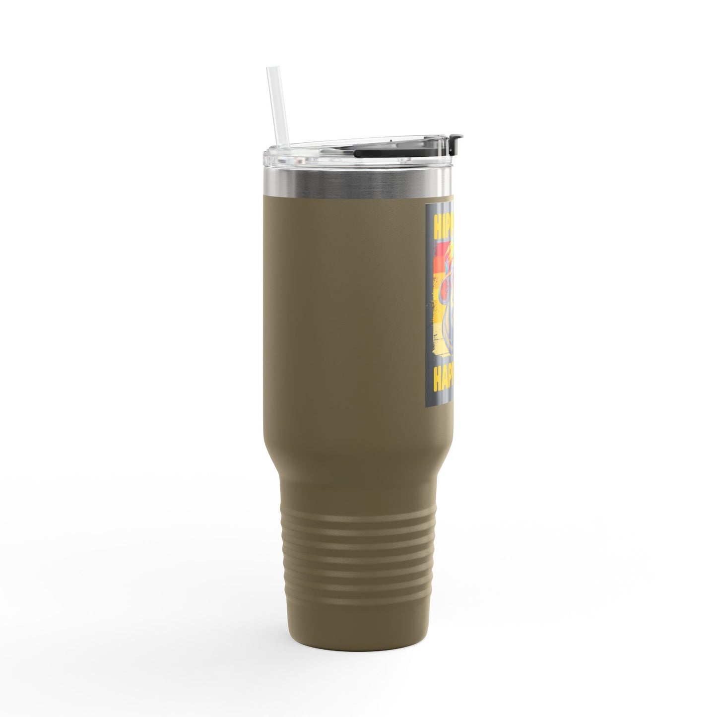 Hippotastic Happy Vibes Insulated Travel Mug