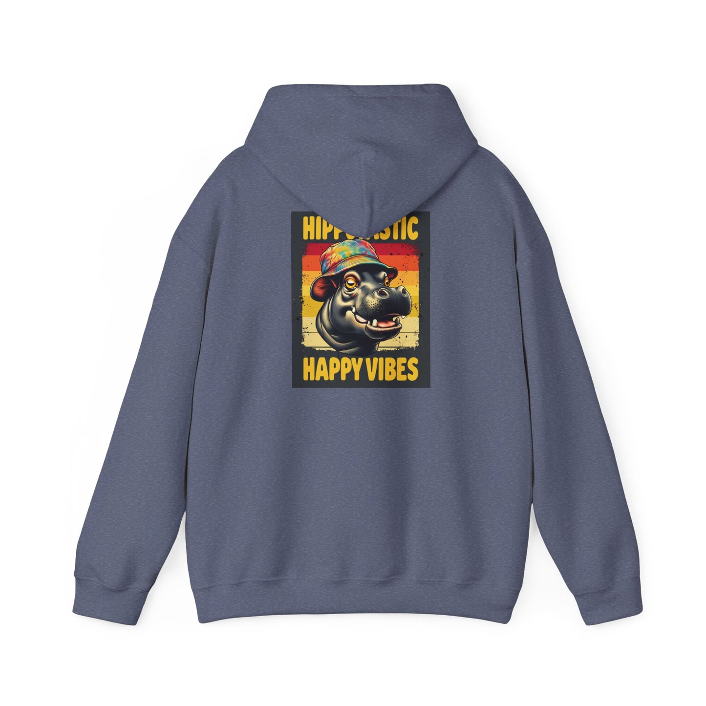 Hipster Hippo Happy Vibes Hoodie
