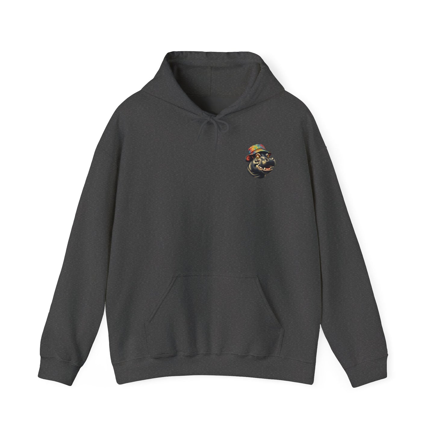 Hipster Hippo Happy Vibes Hoodie