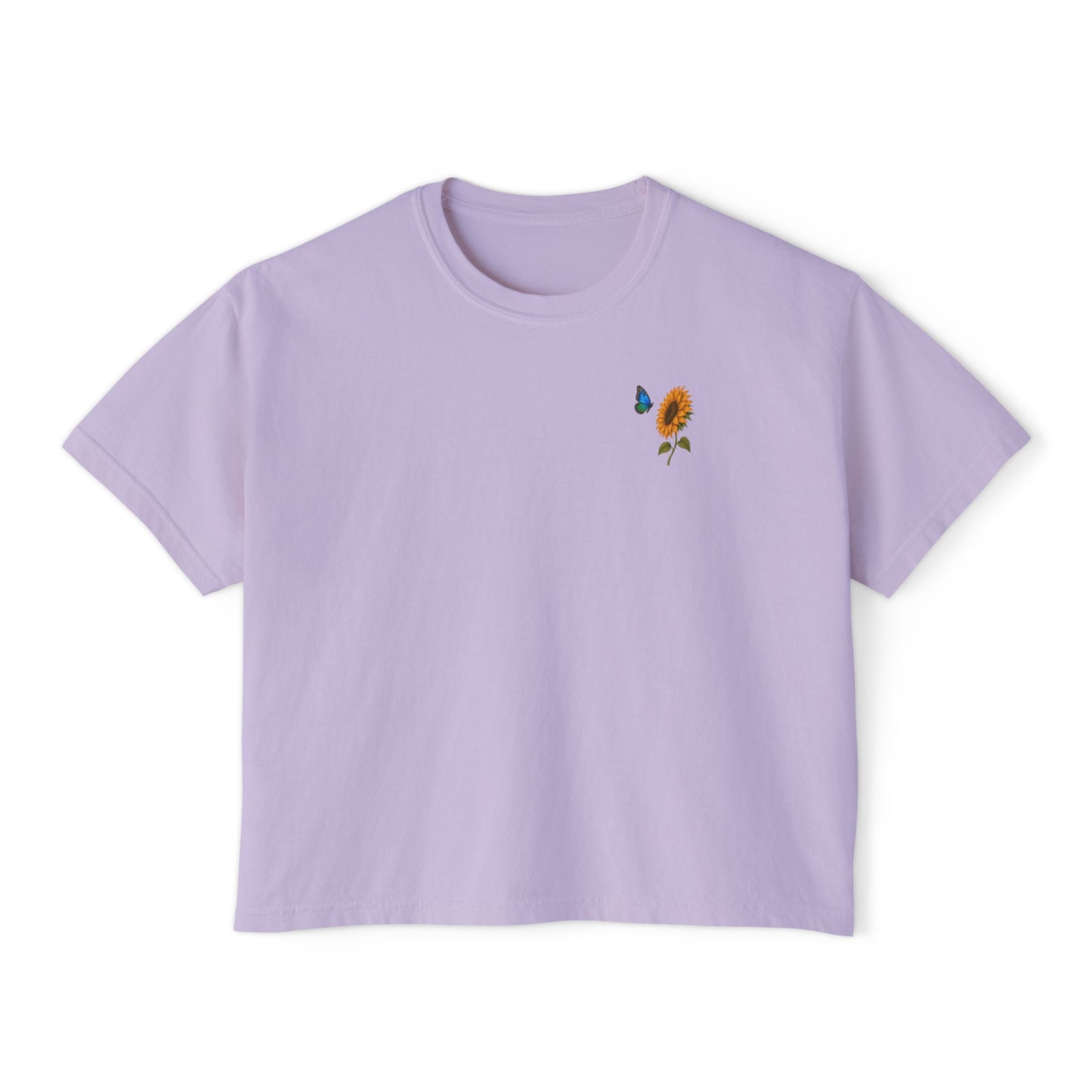 Flowers & Butterflies Women's Crop T-Shirt