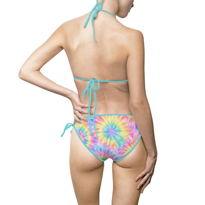 Tie-Dye Triangle Bikini Set