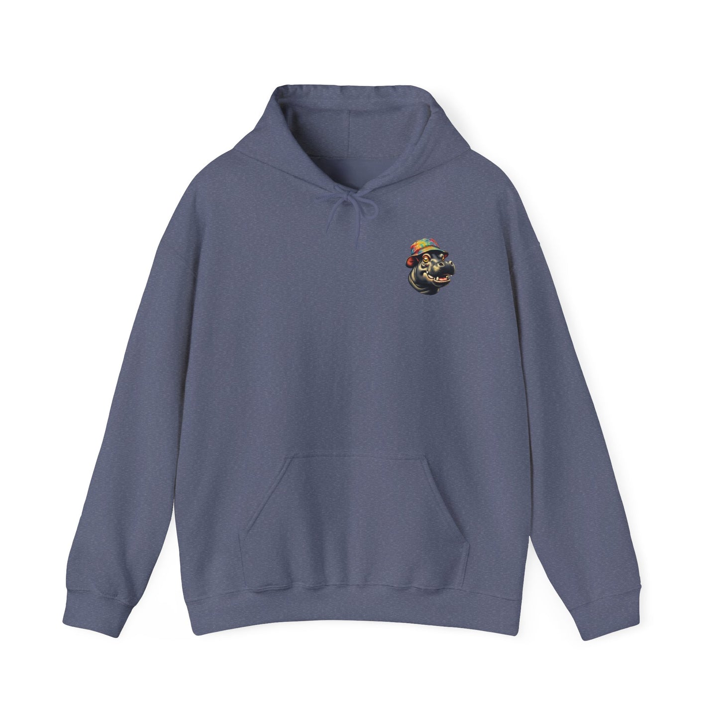 Hipster Hippo Happy Vibes Hoodie