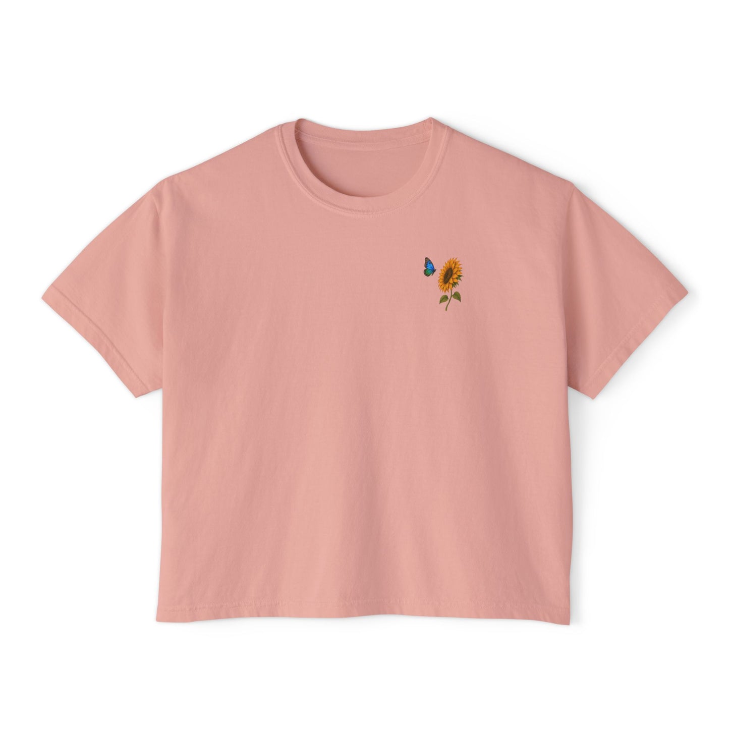 Flowers & Butterflies Women's Crop T-Shirt