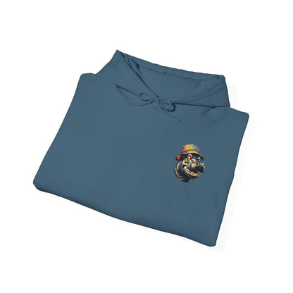 Hipster Hippo Happy Vibes Hoodie
