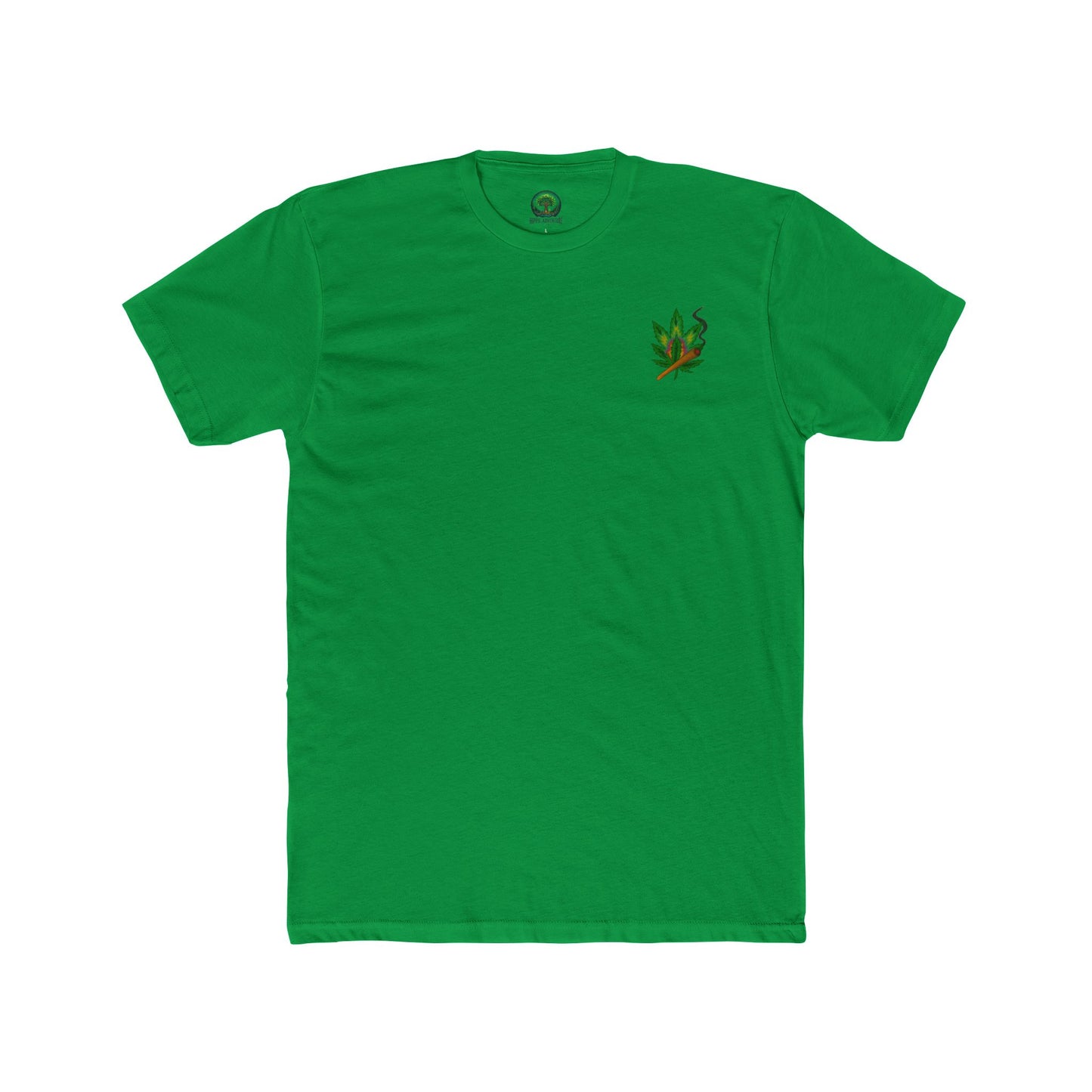 Vibrant Unisex Cotton Crew Tee with Alien Artwork