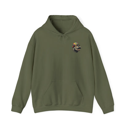 Hipster Hippo Happy Vibes Hoodie
