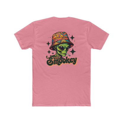 Vibrant Unisex Cotton Crew Tee with Alien Artwork