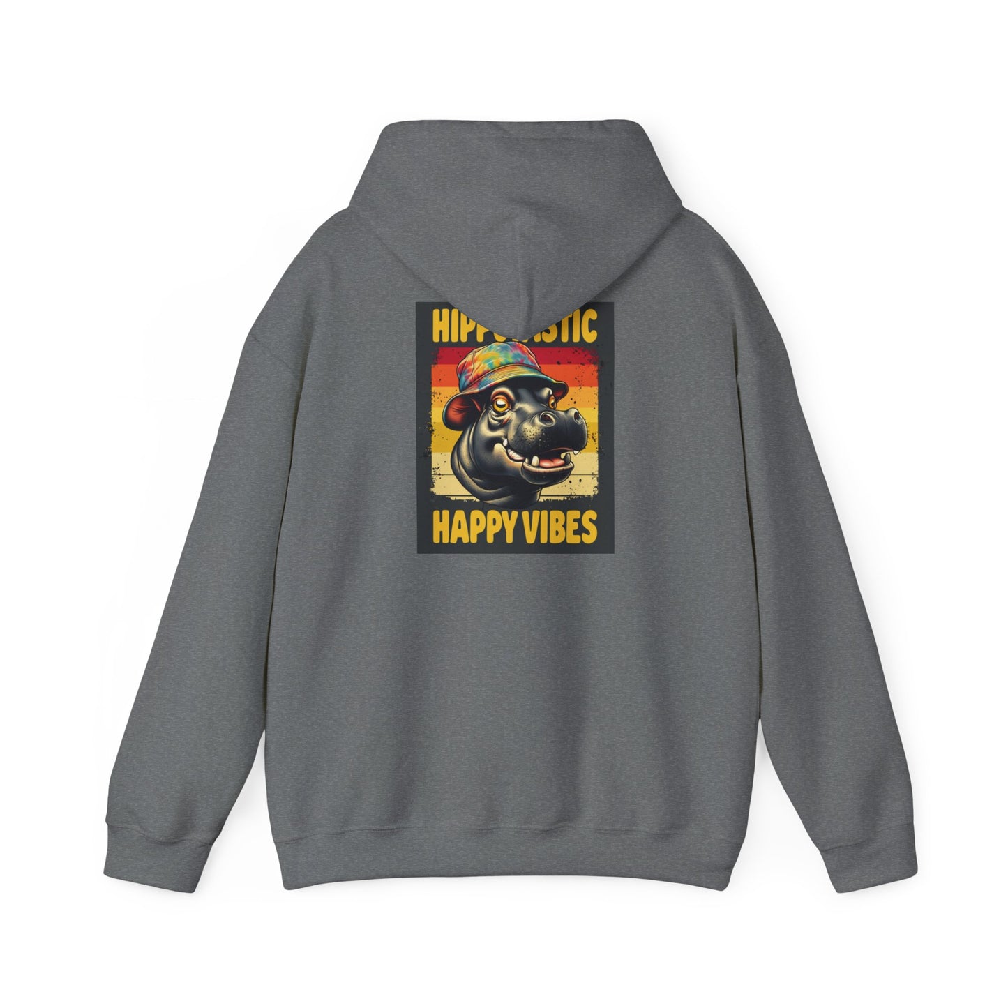 Hipster Hippo Happy Vibes Hoodie