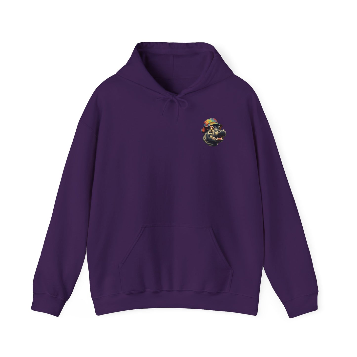 Hipster Hippo Happy Vibes Hoodie