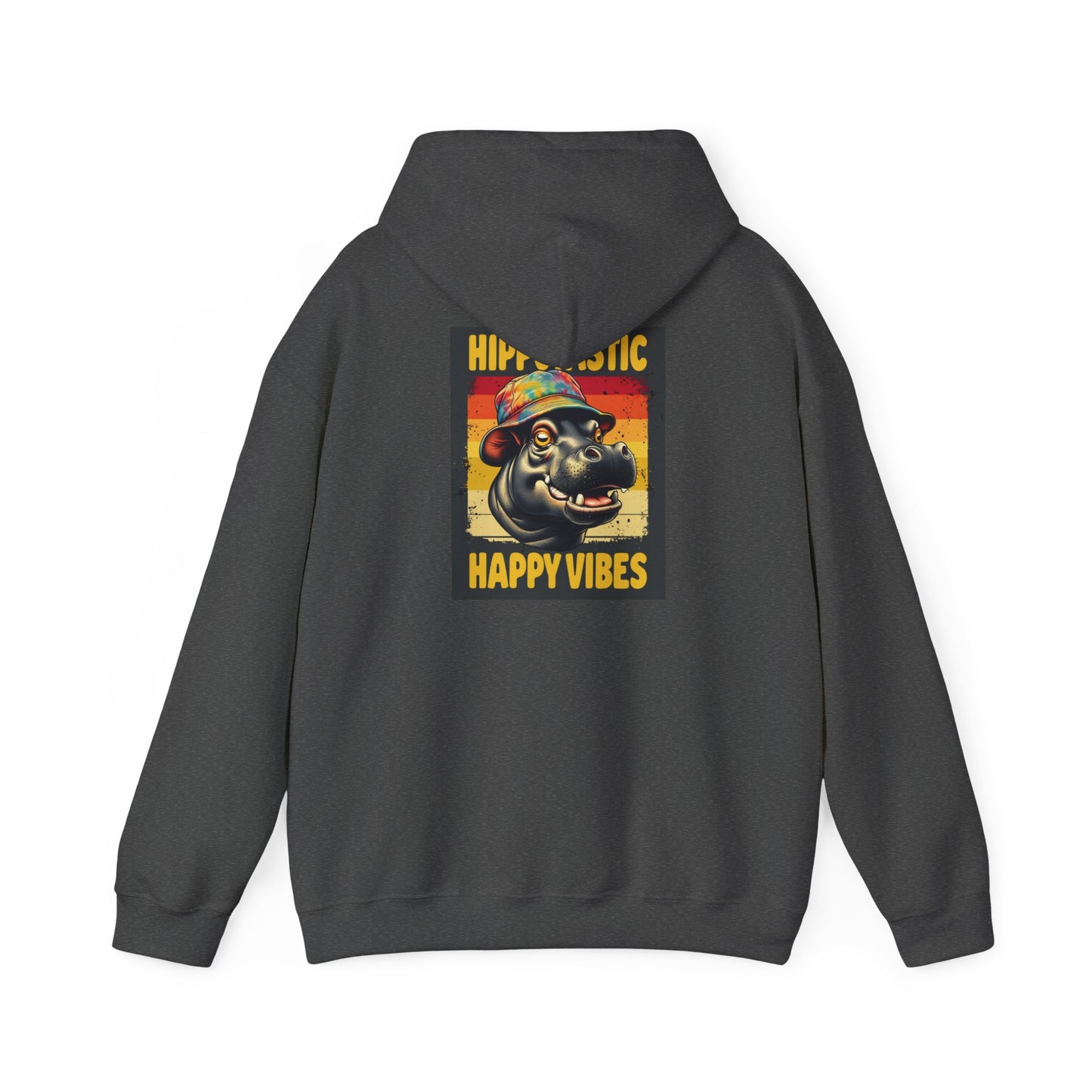 Hipster Hippo Happy Vibes Hoodie