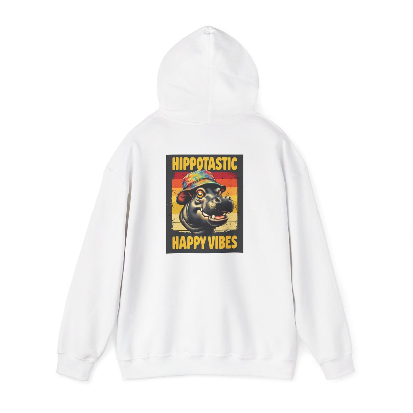 Hipster Hippo Happy Vibes Hoodie