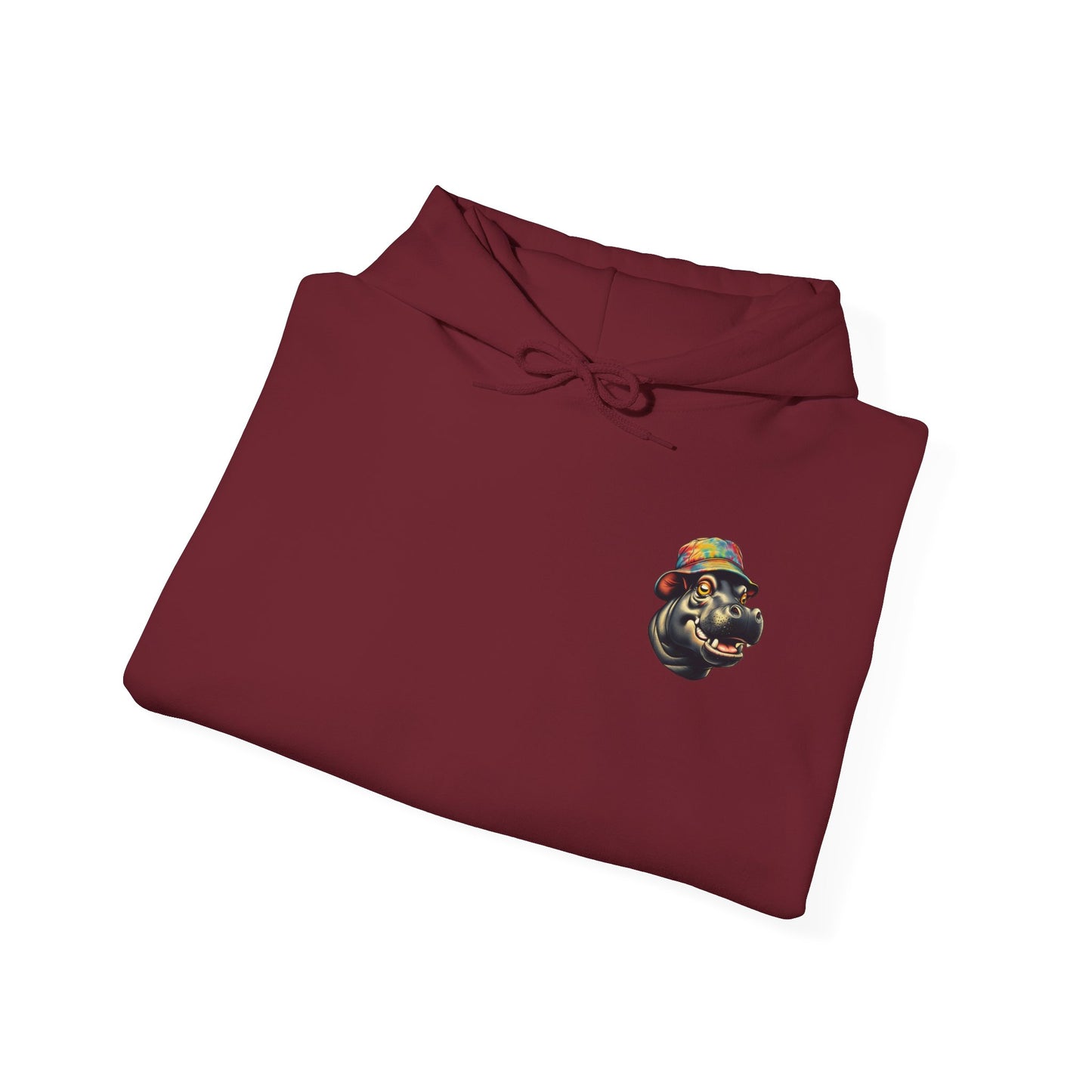 Hipster Hippo Happy Vibes Hoodie