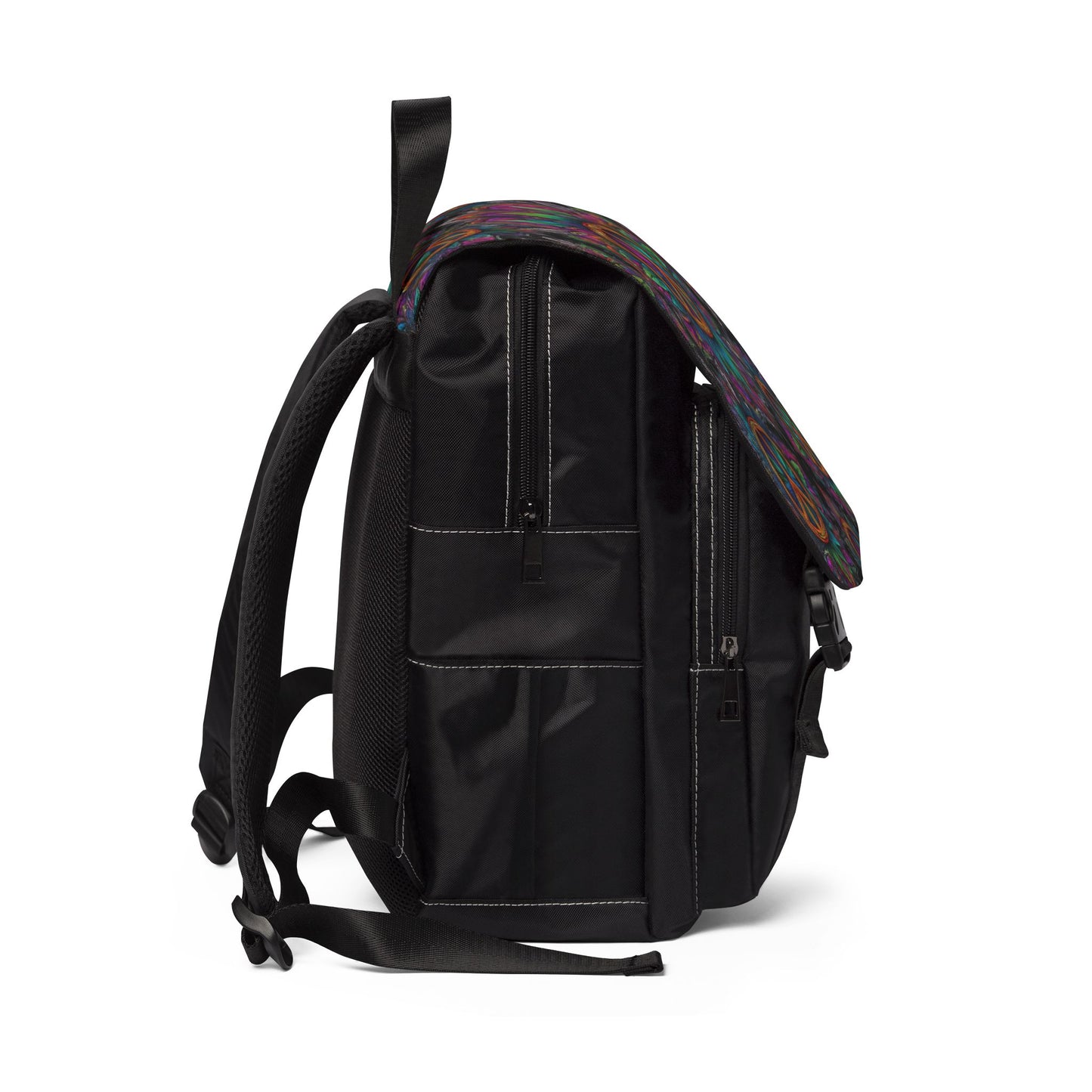 Colorful Peace Symbol Casual Shoulder Backpack