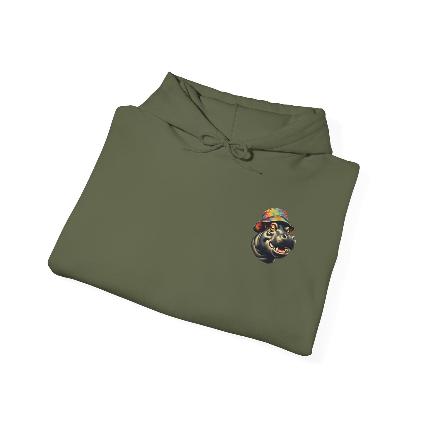 Hipster Hippo Happy Vibes Hoodie