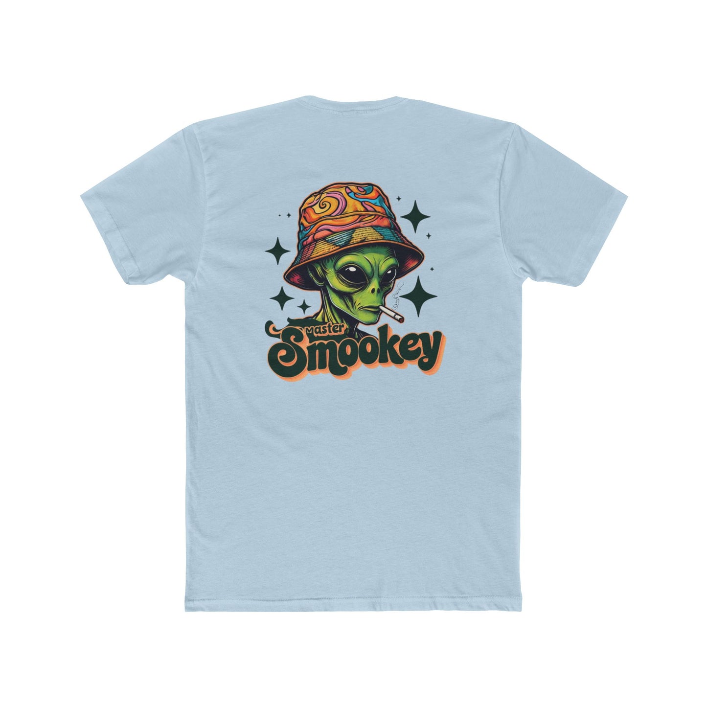 Vibrant Unisex Cotton Crew Tee with Alien Artwork