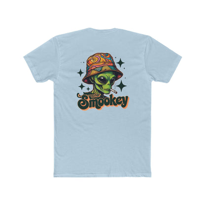 Vibrant Unisex Cotton Crew Tee with Alien Artwork