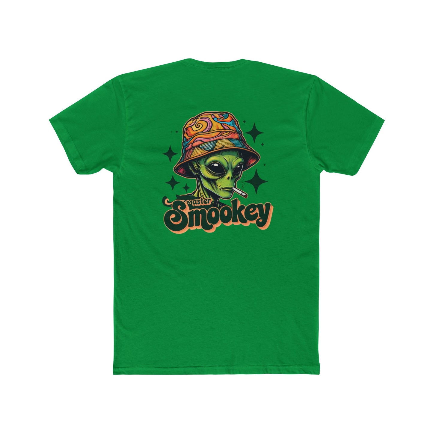Vibrant Unisex Cotton Crew Tee with Alien Artwork