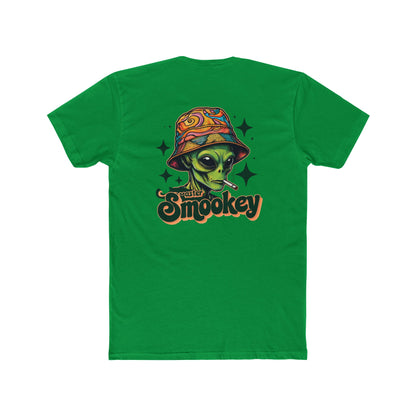 Vibrant Unisex Cotton Crew Tee with Alien Artwork