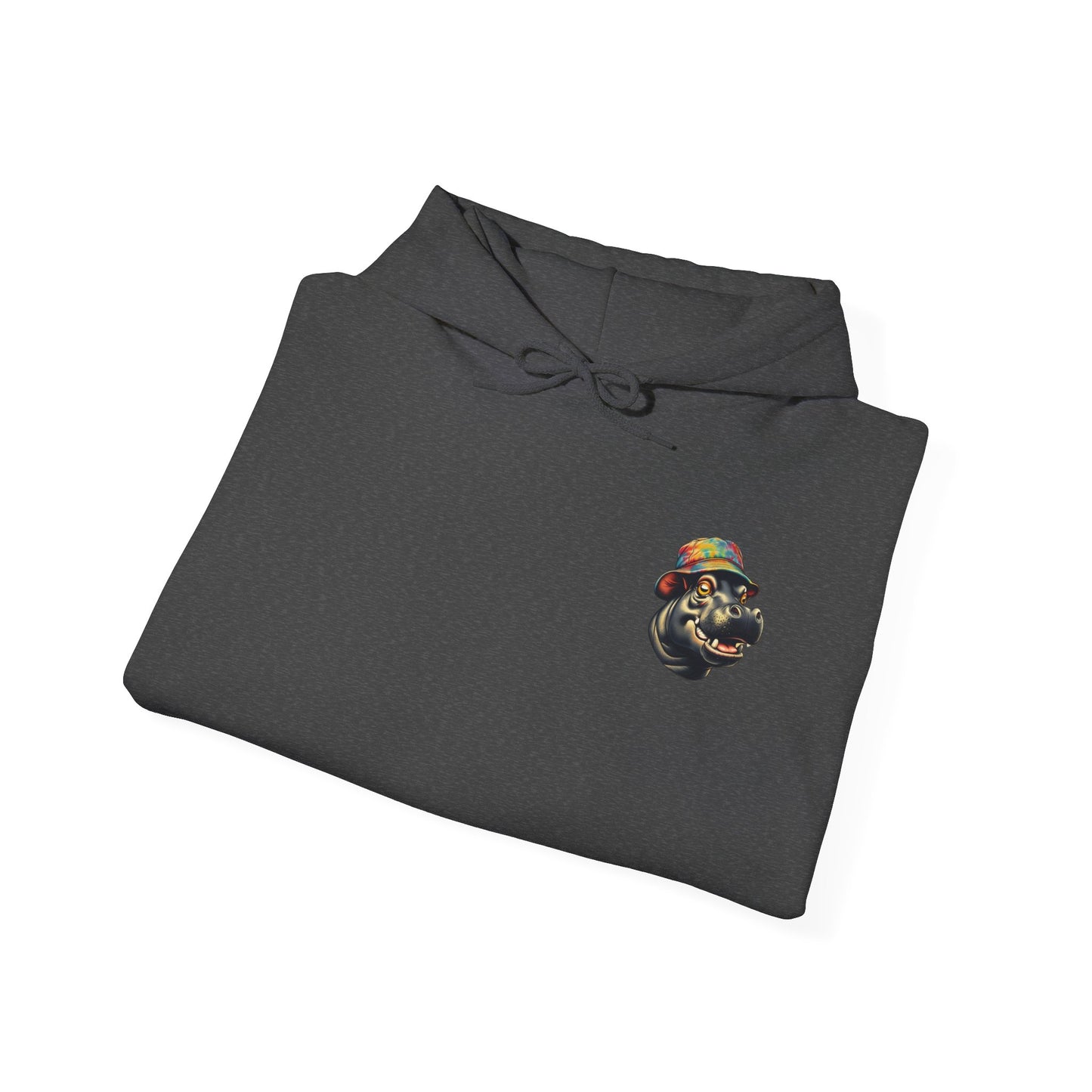 Hipster Hippo Happy Vibes Hoodie
