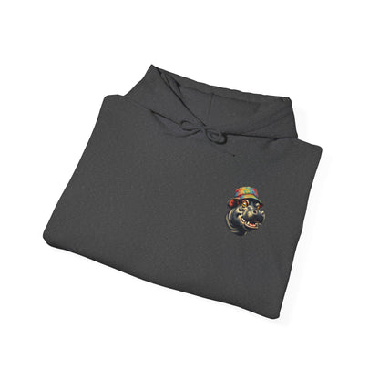 Hipster Hippo Happy Vibes Hoodie